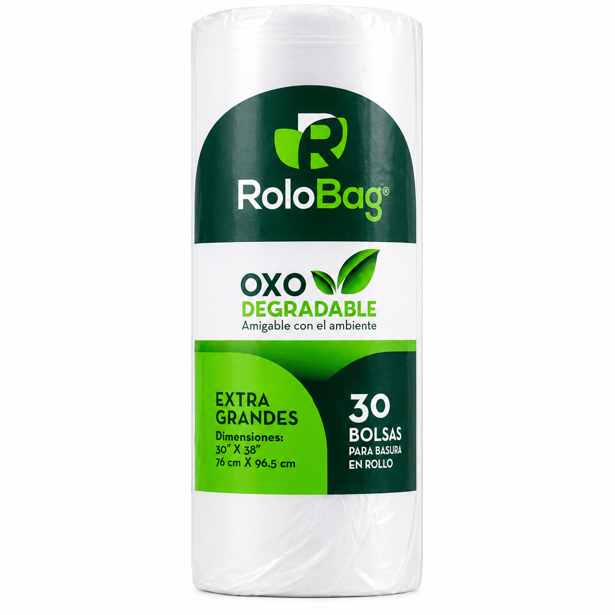 Bolsa Roll Bag Extra Grande Blanca 30" x 38"